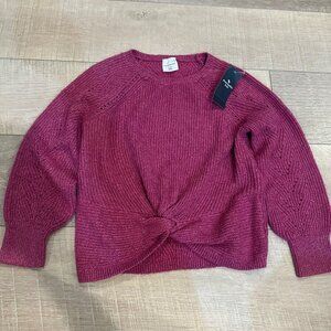 ABERCROMBIE & FITCH GIRLS CRANBERRY KNIT SWEATER NEW 7/8